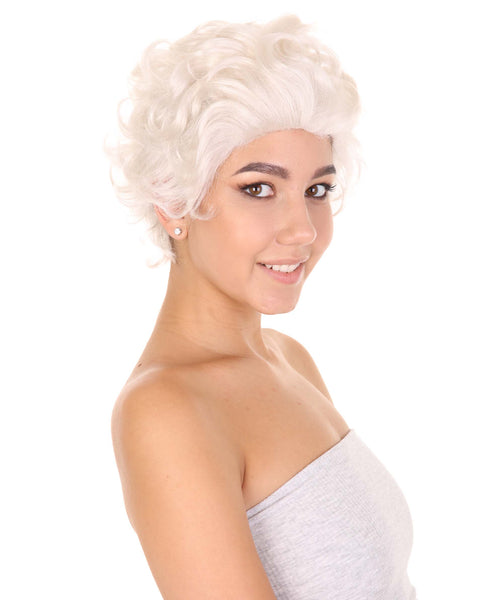 Women Santa Claus Wig | Blonde Merry Christmas Wigs | Premium Breathable Capless Cap