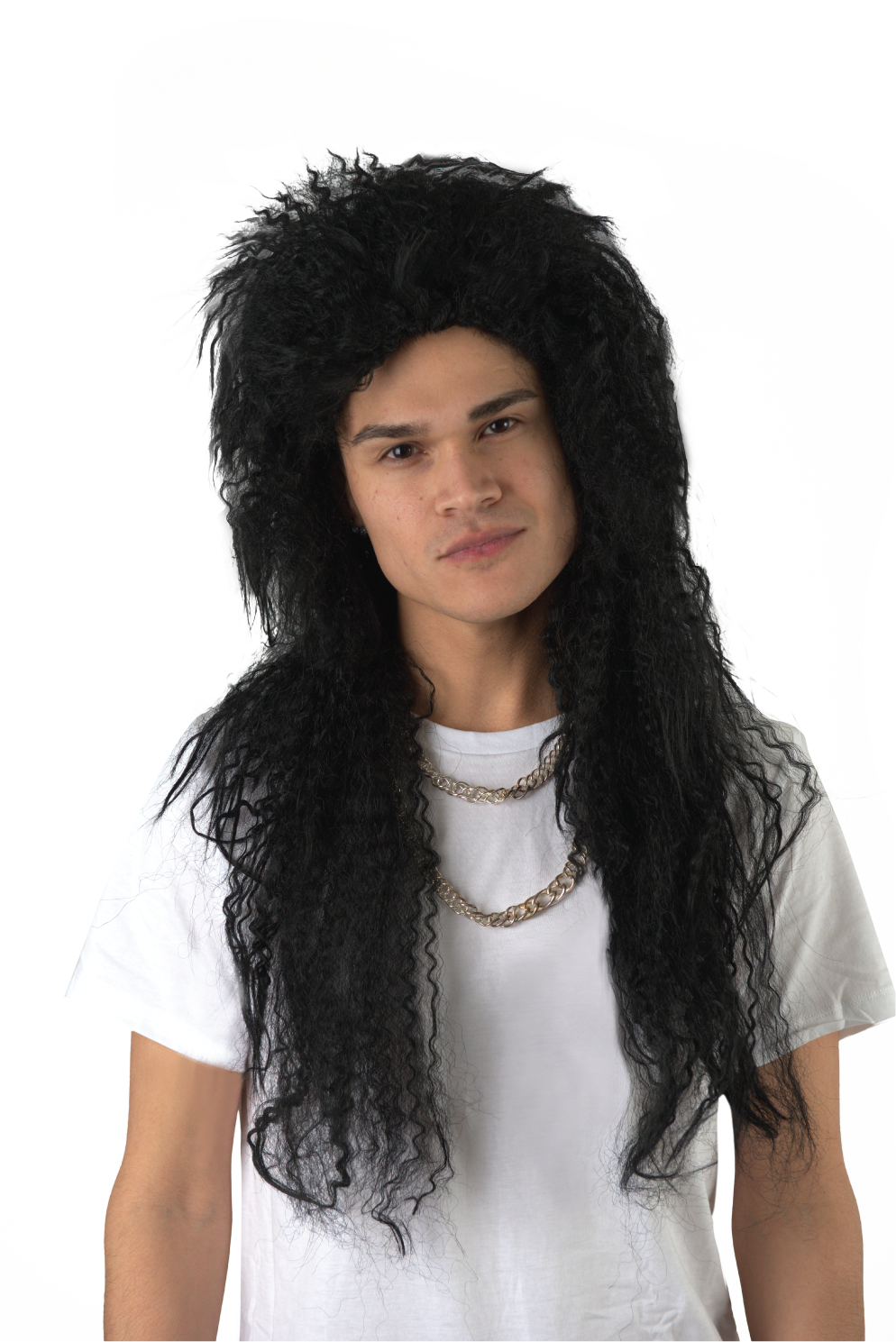 Guitar Player Wig Black