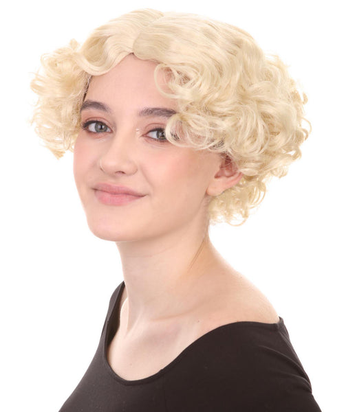 Sexy Womens Wig | Curly Blonde Short Celebrity Wig |