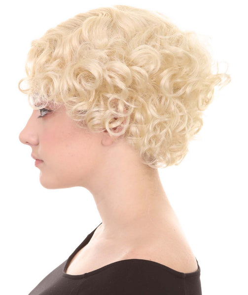 Sexy Womens Wig | Curly Blonde Short Celebrity Wig |