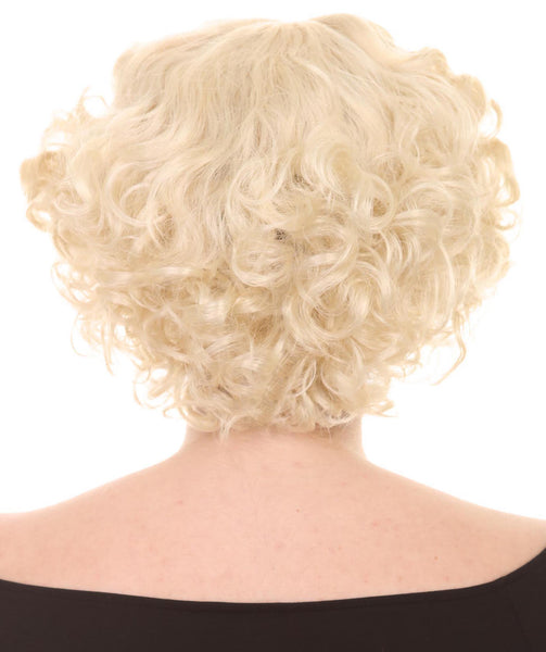 Sexy Womens Wig | Curly Blonde Short Celebrity Wig |