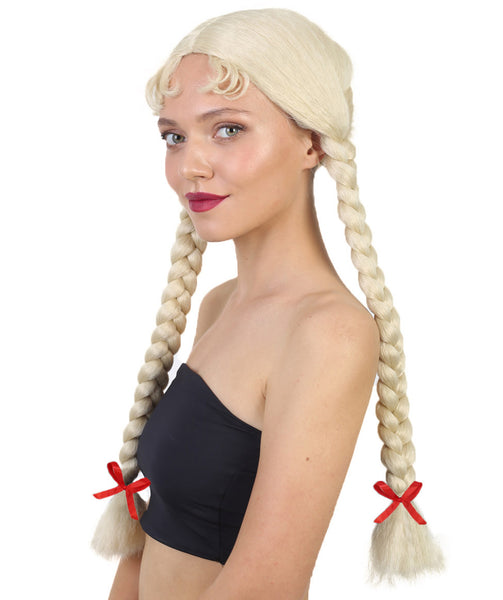 Women's Dutch Girl Wig | Multiple Colors Option Long Braided Wig |