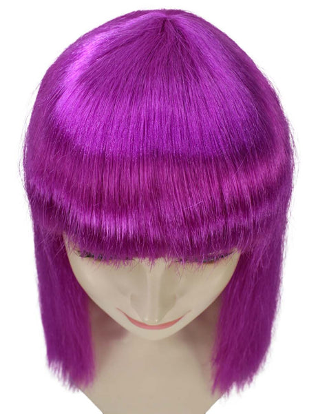 Adult Women’s Light Purple Long Wig I Perfect for Halloween I Flame-retardant Synthetic Fiber