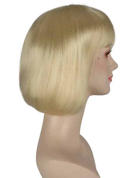 Adult Women's Blonde Short Bob Wig | Perfect for Cosplay | Flame-retardant Synthetic Fiber