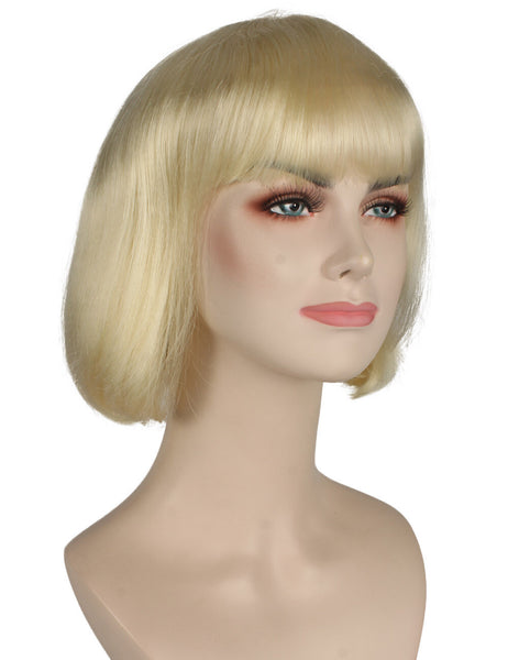 Adult Women's Blonde Short Bob Wig | Perfect for Cosplay | Flame-retardant Synthetic Fiber