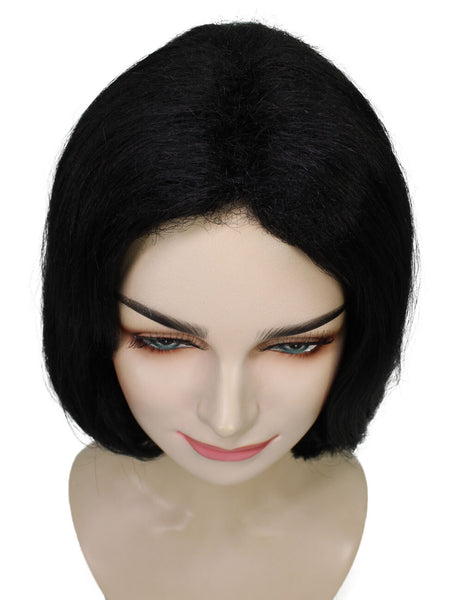 Adult Women's Straight Short Bob Black Wig | Perfect for Cosplay | Flame-retardant Synthetic Fiber